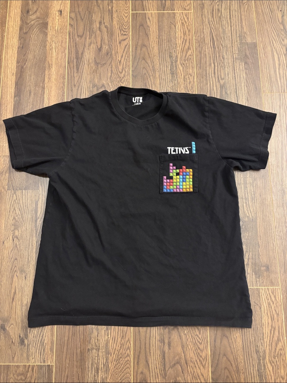 UT x Tetris Black Graphic Pocket Tee